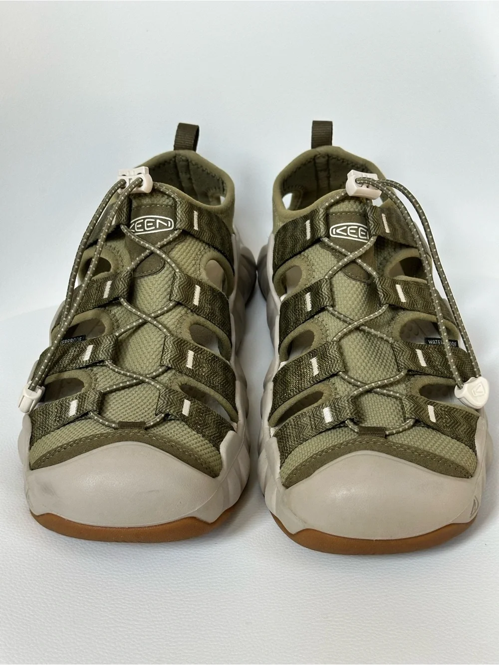 KEEN Hyperport H2 Sport Water Closed Toe Sandals Green Olive Taupe Men's Size 11